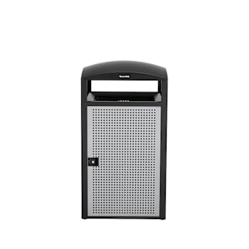 Image for Alpine Industries 55-Gallon All Weather Outdoor Trash Can Receptacle With Door from HD Supply