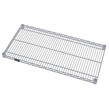Quantum Storage Systems Wire Shelf 36"W X 12"D Grey Epoxy Finish