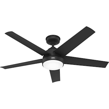 Image for Hunter Fan 52" Skyflow Weathermax Ceiling Fan With LED Light, Matte Black from HD Supply