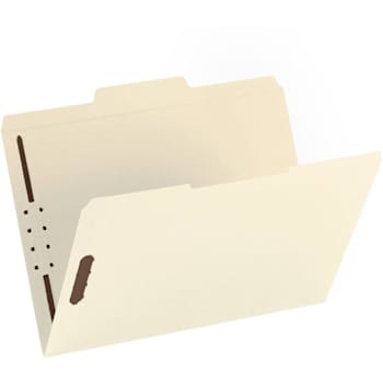 Image for Business Source 1/3 Tab Letter Folder 8.5"X11" 2 Fasteners Manila Package Of 50 from HD Supply
