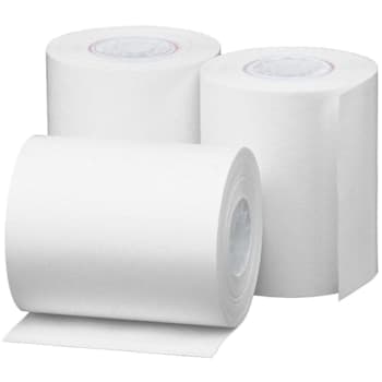 Business Source White Smooth Thermal Paper Roll 2.25" X 85ft Package Of 3