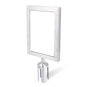 CSL Crowd Control Stanchion Sign Holder Stainless Steel For 5800ss