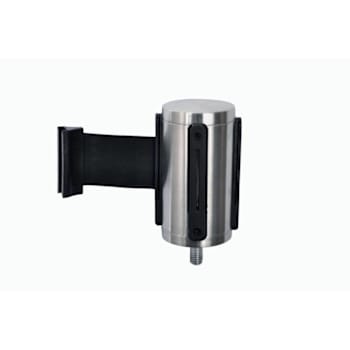 CSL Replacement Belt Heads For Deluxe Stanchions Stainless Steel, Black Belt