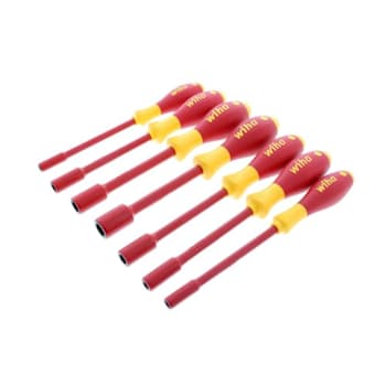 Wiha 7 Piece Insulated Softfinish Nut Driver Set - Inch