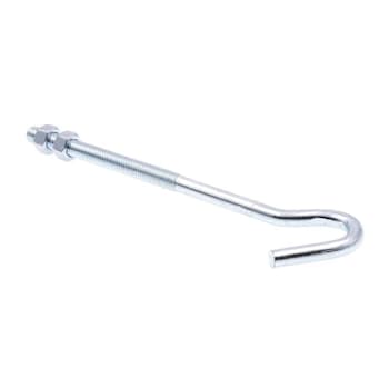 Prime-Line Clothesline Hooks-Nut 3/8"-16 X 7-1/4" Zinc Plate Steel Package Of 10