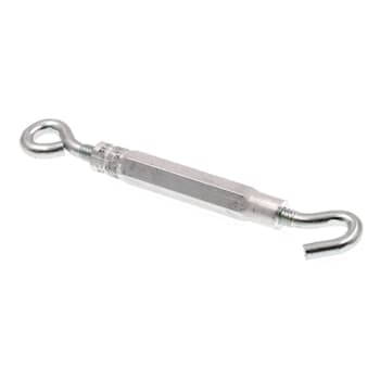 Prime-Line Turnbuckles Eye-To-Hook 1/4" X 7-5/8" Zinc Plated Steel Package Of 5