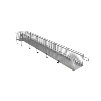 Ez-Access Pathway Hd 30ft. Aluminum Code Compliant Modular Wheelchair Ramp System
