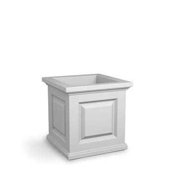 Mayne Nantucket 16x16 Square Planter - White