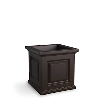 Mayne Nantucket 16x16 Square Planter - Espresso