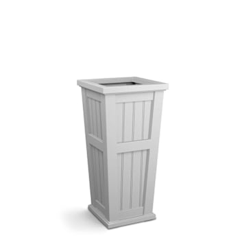 Mayne Cape Cod 32in Tall Planter - White