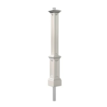 Image for Mayne Signature Lamp Post - White With Mount from HD Supply