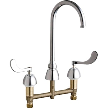 Image for Chicago Faucets Deck-Mounted Manual Faucet With 8" Centers from HD Supply