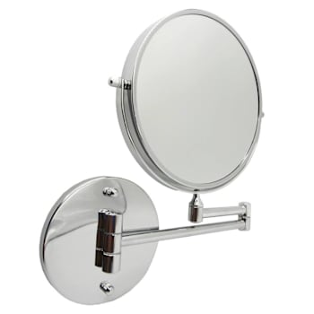 Newhouse 8 In. Wall Mount Mirror, Chrome