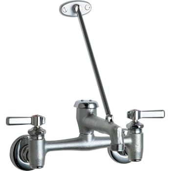 Image for Chicago Faucets Wall-Mounted Manual Faucet With 8" Centers from HD Supply