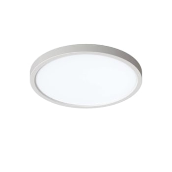 Seasons Edge 14-Inch Round 28w Dimmable Integrated LED Flush Mount Light With 5 CCT Selectable In Brushed Nickel