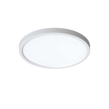 Image for Seasons Edge 16-Inch Round 25w Dimmable Integrated LED Flush Mount Light With 5 CCT Selectable In White from HD Supply