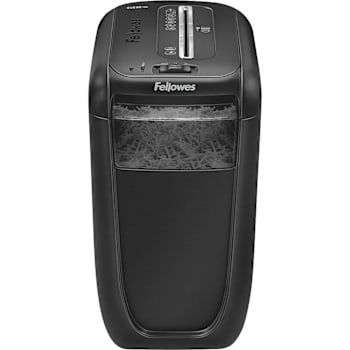 Fellowes 6 Gallon Powershred 60cs Cross-Cut Paper Shredder Wastebin Black
