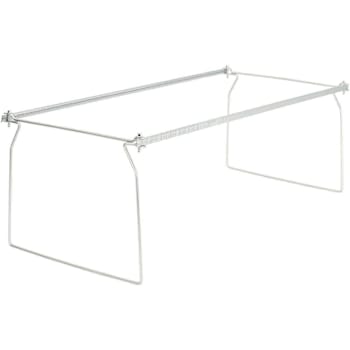 Business Source Premium Adjustable Letter File Folder Frame Metal Package Of 6