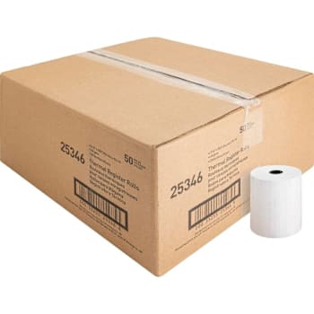 Business Source Thermal Paper 3.125" X 230ft Smooth White Package Of 50
