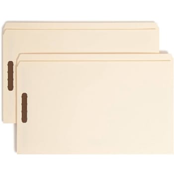 Smead Straight Tab Legal Fastener Folder 8.5" X 14" 3/4" Expansion Package Of 50