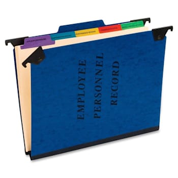Pendaflex 1/3 Tab Hanging Folder 9.5" X 11.75" 2" Expansion 5 Dividers Blue