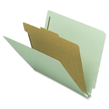 Nature Saver Letter Classification Folder With Divider 8.5" X 11" Package Of 10