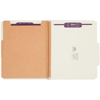 Smead Safeshield 2/5 Letter Classification Folder With 2 Dividers Package Of 10