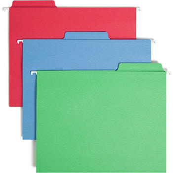 Smead Fastab 1/3 Tab Letter Hanging Folder 8.5" X 11"  Package Of 18