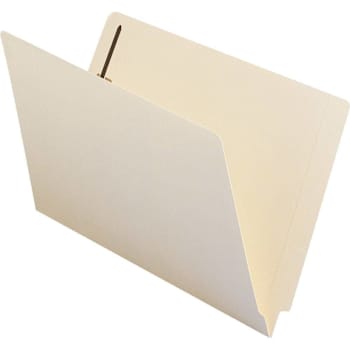Smead Straight Tab Legal Fastener Folder 0.75" Expansion Manila Package Of 50