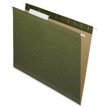 Nature Saver 1/3 Tab Letter Hanging Folder 8.5" X 11" Green Package Of 25