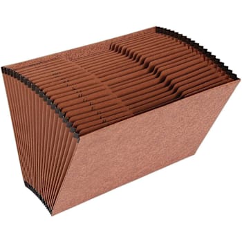 Business Source Legal Expanding File 8.5" X 14" 21 Pockets Brown