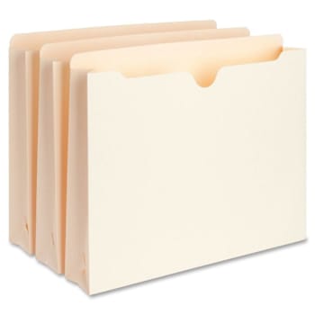 Image for Business Source Straight Tab Letter File Pocket 8.5"X11" 2" Manila Package Of 50 from HD Supply