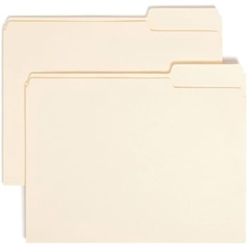 Smead 1/3 Tab Letter File Folder 8.5" X 11" Manila Package Of 100