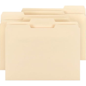 Business Source 1/3 Letter File Folder 8.5" X 11" 0.75" Expansion Package Of 150