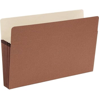 Smead Straight Tab Legal File Pocket 8.5" X 14" Redrope Package Of 50
