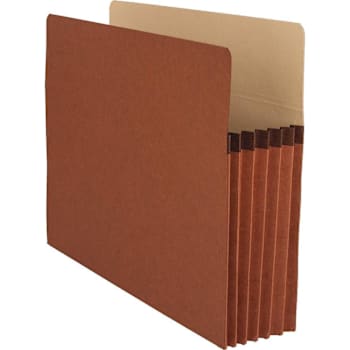 Business Source Straight Tab Letter File Pocket 8.5" X 11" Redrope Package Of 10