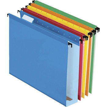 Pendaflex 1/5 Tab Letter Hanging Folder 8.5" X 11" Assorted Colors Package Of 20