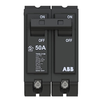 Image for Abb 50 Amp 2 In. Double-Pole Circuit Breaker (Thql2150a) from HD Supply