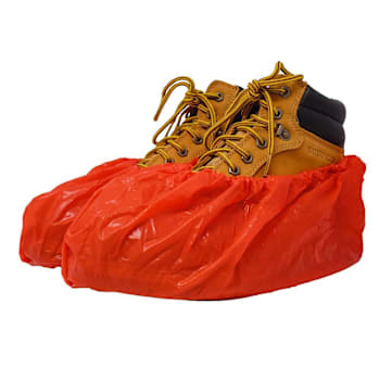 Shubee Red Slip-Resistant Waterproof Shoe Cover Package Of 40