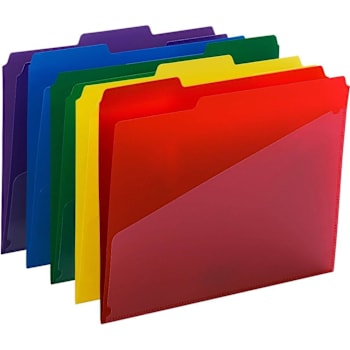 Smead 1/3 Tab Letter Top Tab File Folder 8.5" X 11" Package Of 30
