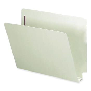 Smead Letter Fastener Folder 8.5" X 11" 2" Expansion Gray/Green Package Of 25