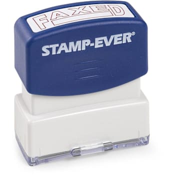Trodat Self-Inking "Faxed" Stamp 1.69" X 0.56" 50000 Impressions Red Ink