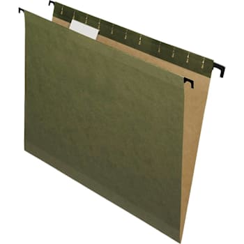 Pendaflex Surehook 1/5 Tab Legal Hanging Folder 8.5" X 14" Green Package Of 20