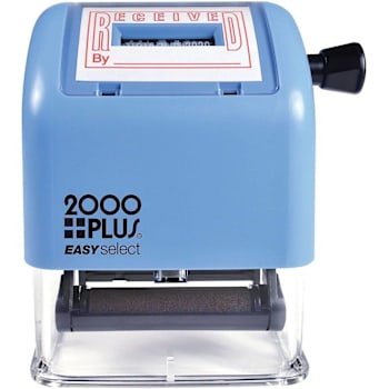 Cosco 2000 Plus Self-Inking "Received" Easy Select Dater Stamp Red Ink