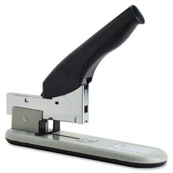 Business Source Heavy Duty Desktop Stapler Fastens Up To 220 Sheets Silver / Black