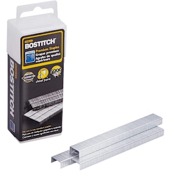Bostitch Premium Standard Staples 210 Per Strip Chisel Point Package Of 5000