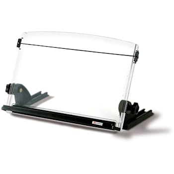 3M In-Line Adjustable COMPACT Document Holder 14" Width Black/Clear