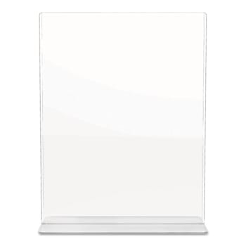 Deflecto Superior Image Double-Sided Sign Holder Holds 8.5" X 11" Clear