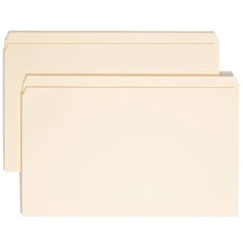 Smead Straight Tab Legal Top Tab File Folder 8.5" X 14" Package Of 100
