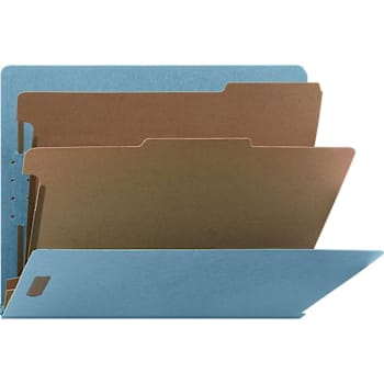 Nature Saver Letter Classification Folder 8.5" X 11" Blue Package Of 10